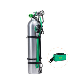 Tecline Stage - butla alu 11,1 L + uprząż + aut. R4 WW TEC2, 100% O2