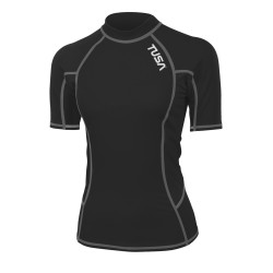 Rash Guard z krótkim rękawem Tusa TA-5143BK (Damski)
