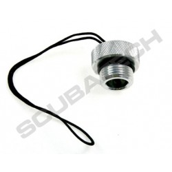 Zaślepka do zaworu butli DIN, aluminiowa