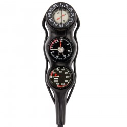 Konsola Tecline Military Line EVO III, mano 52 mm, skala 400 bar + głębokościomierz + kompas, wą...