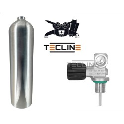 Butla alu 7 L 207bar, Tecline, z zaworem