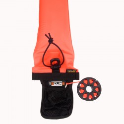 Boja Tecline 15/180 cm zawór nadm.i kaczy dzób, zintegrowana ze szpulką 30m.