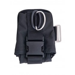 Kieszeń podwójna Tecline,miękka, ruchomy d-ring, lewa - 3 kolory