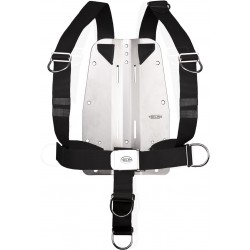 Uprząż Tecline DIR (reg.) z płytą nierdz.6mm, ruchome D-ringi (5kg)