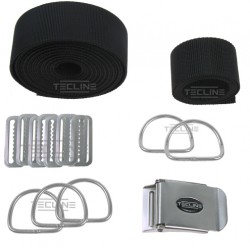 Uprząż TecLine DIR, ruchome d-ringi, taśma standard (bez płyty)