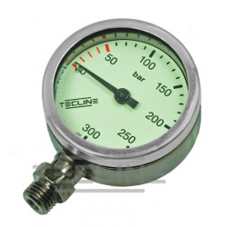 Manometr Tecline 300 bar 63 mm, chrom