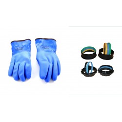 Komplet pierścieni SiTech + rękawice Showa