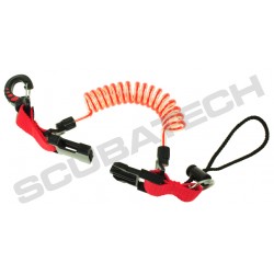 Retraktor spirala z karabinkiem plastikowym (4 kolory)